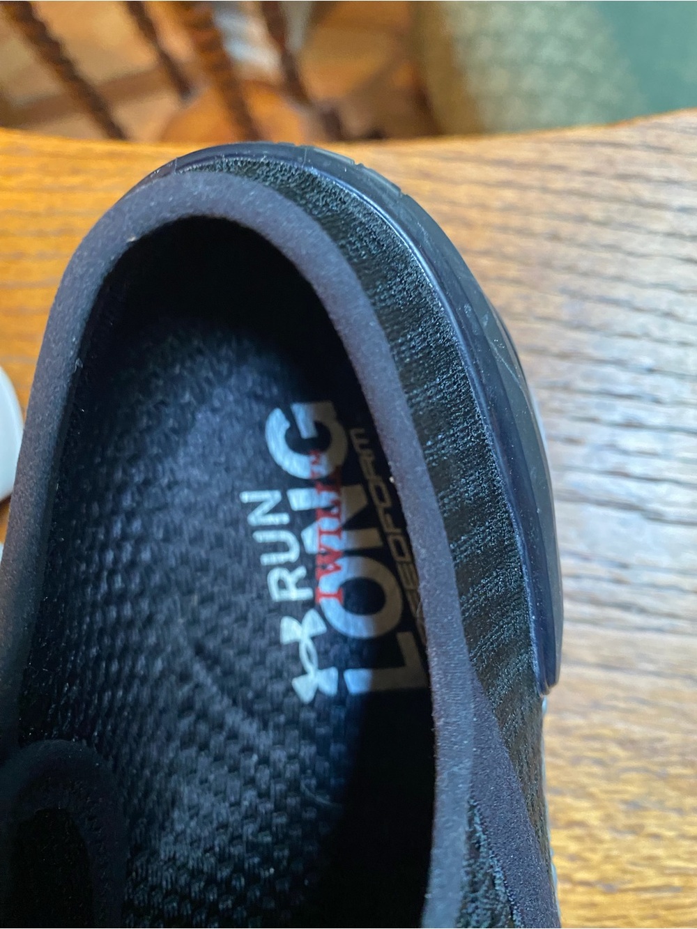 Under Armour Black Run Loyal Athletic Shoe - Picture 2 of 5